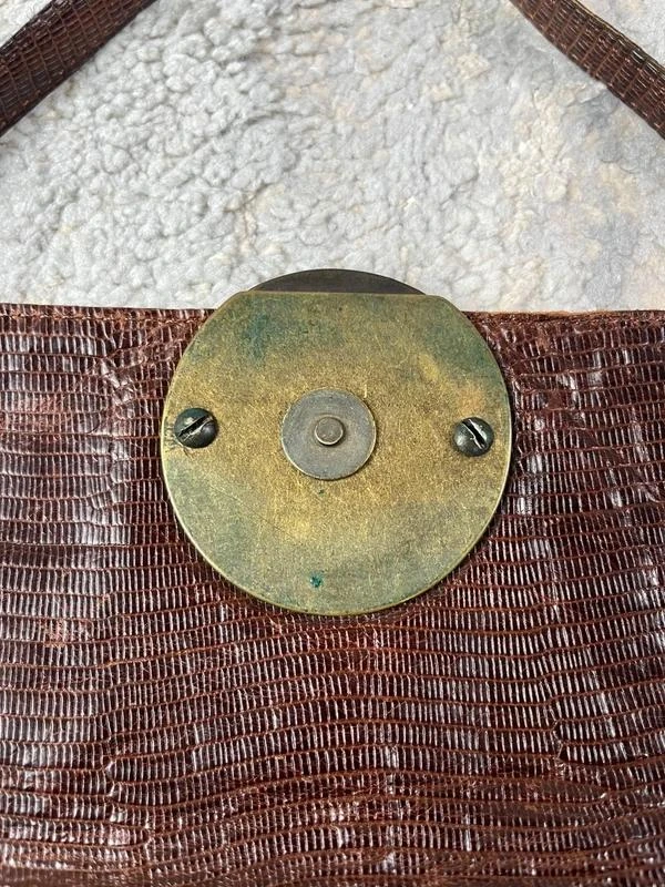 Bolsa Carolina Herrera Vintage Castanha Couro – photo 11